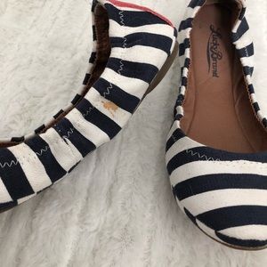 Lucky Brand Shoes - Lucky Brand- Navy & White Striped Flats- Size 7.5 Lucky Brand Shoes - Lucky Brand- Navy & White Striped Flats- Size 7.5